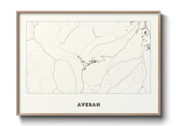 Une affiche de carte sur Averan