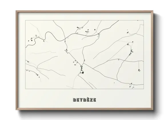 Une affiche de carte sur Betbèze