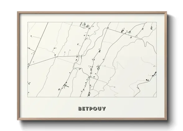 Une affiche de carte sur Betpouy