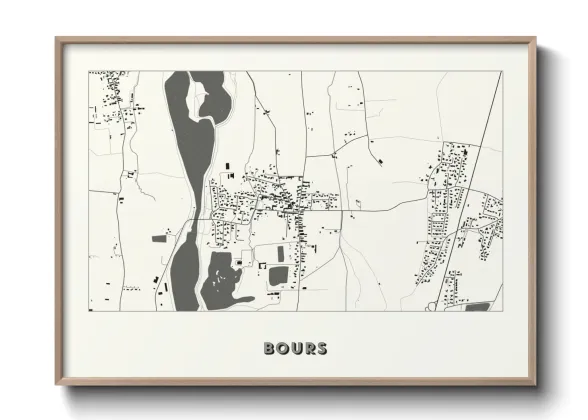 Une affiche de carte sur Bours