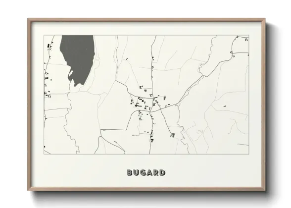 Une affiche de carte sur Bugard