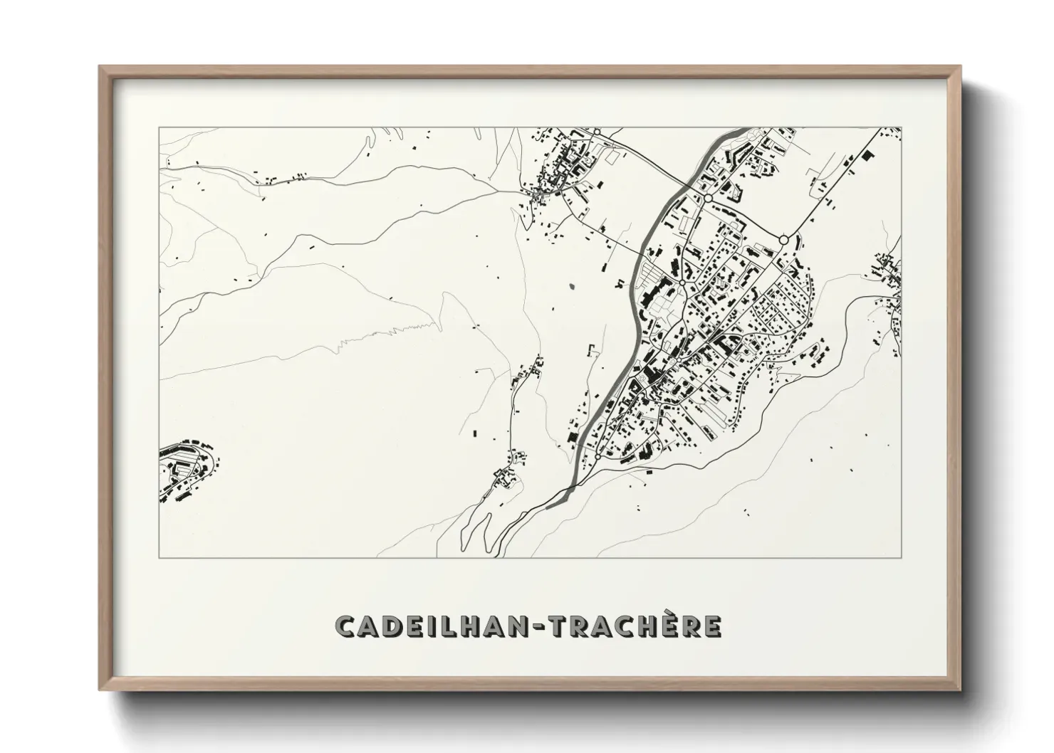 Un poster carteCadeilhan-Trachère