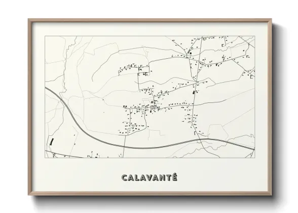 Une affiche de carte sur Calavanté