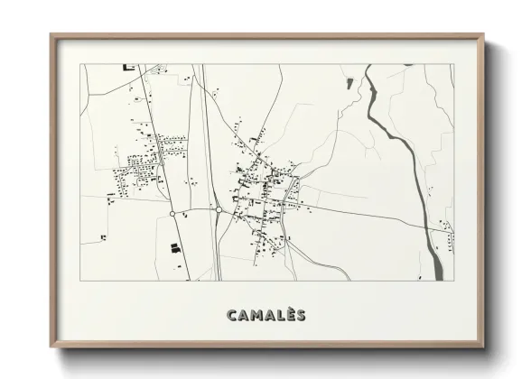 Une affiche de carte sur Camalès