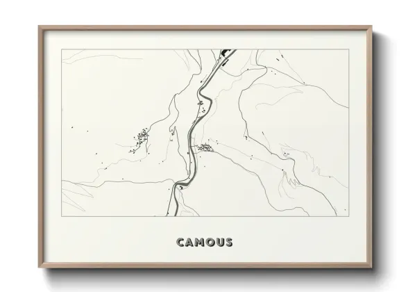 Une affiche de carte sur Camous