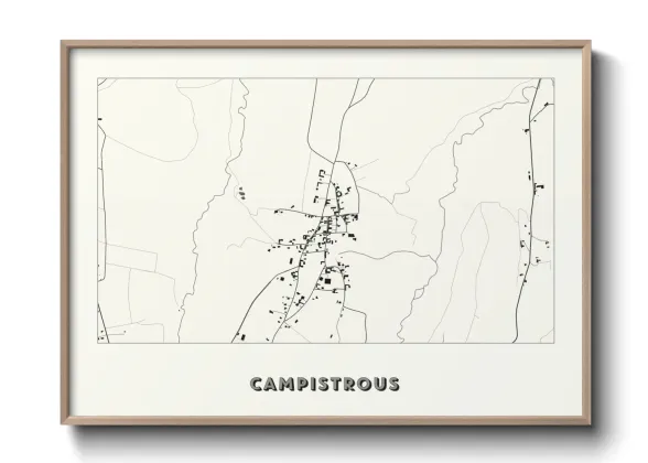 Une affiche de carte sur Campistrous