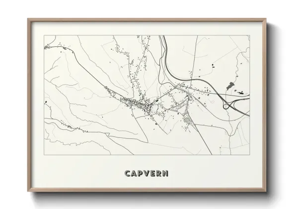 Une affiche de carte sur Capvern