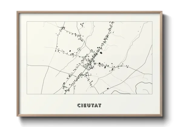 Une affiche de carte sur Cieutat