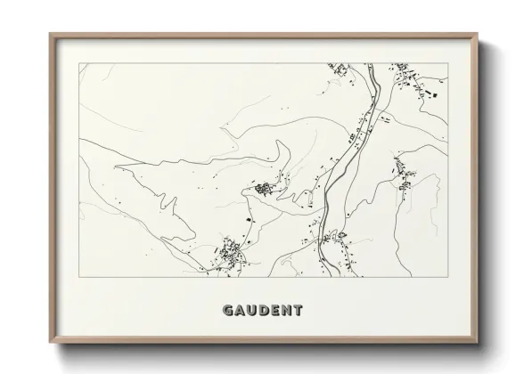 Une affiche de carte sur Gaudent