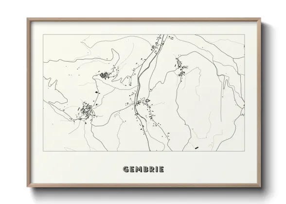 Une affiche de carte sur Gembrie