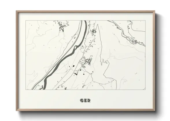 Une affiche de carte sur Ger