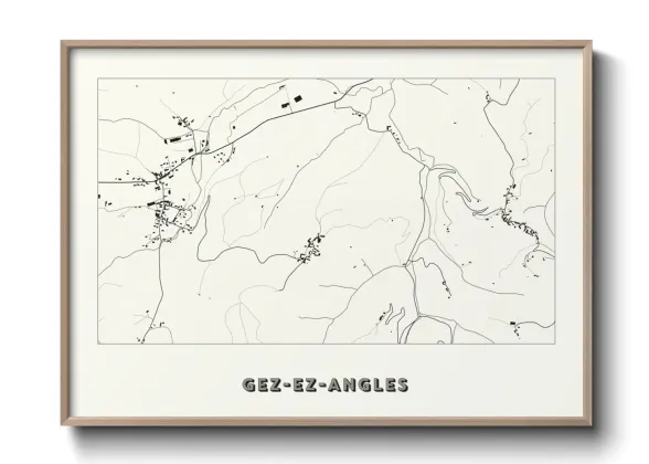 Une affiche de carte sur Gez-ez-Angles