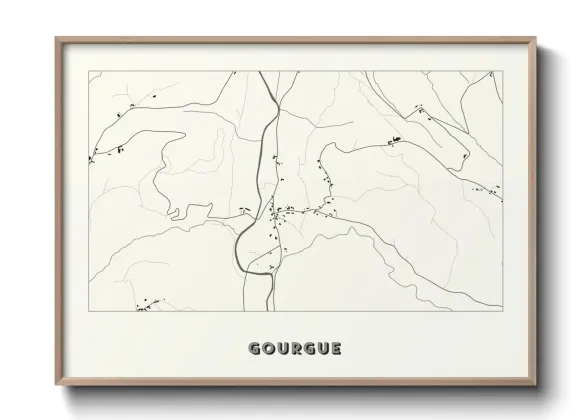 Une affiche de carte sur Gourgue