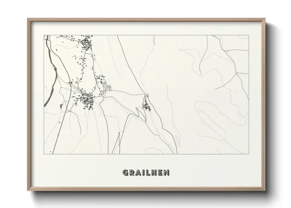 Une affiche de carte sur Grailhen