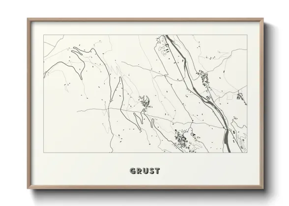 Une affiche de carte sur Grust