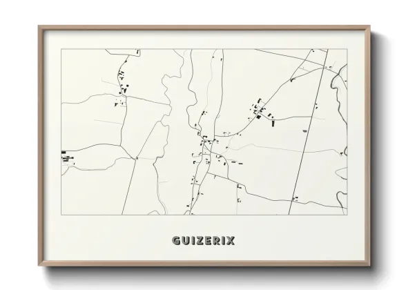 Une affiche de carte sur Guizerix