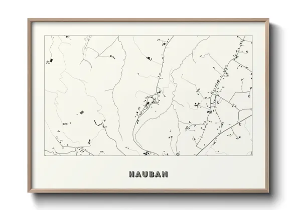Une affiche de carte sur Hauban