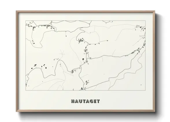 Une affiche de carte sur Hautaget