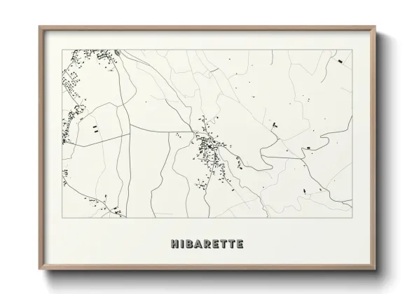 Une affiche de carte sur Hibarette
