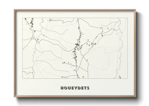 Une affiche de carte sur Houeydets