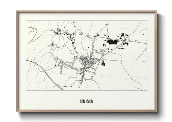 Une affiche de carte sur Ibos