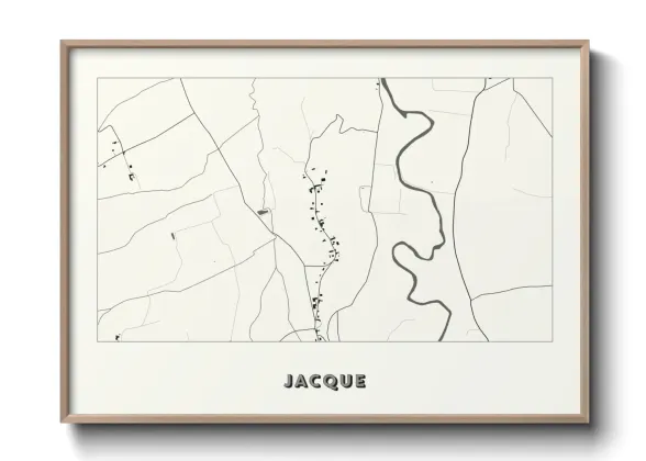 Une affiche de carte sur Jacque