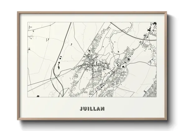 Une affiche de carte sur Juillan