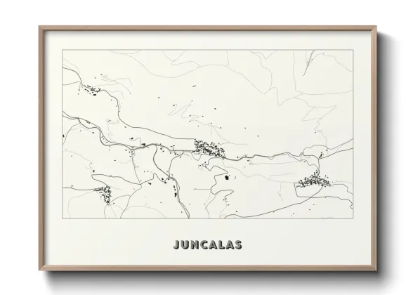 Une affiche de carte sur Juncalas