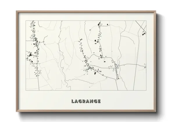Une affiche de carte sur Lagrange
