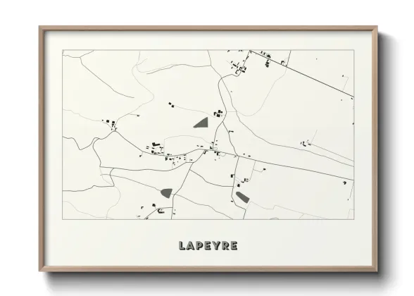 Une affiche de carte sur Lapeyre