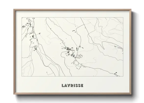 Une affiche de carte sur Layrisse