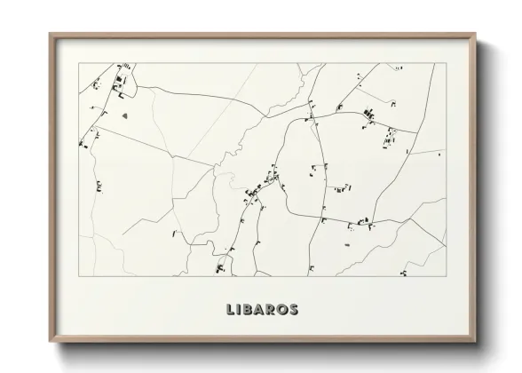 Une affiche de carte sur Libaros