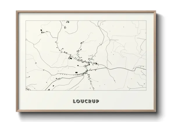 Une affiche de carte sur Loucrup