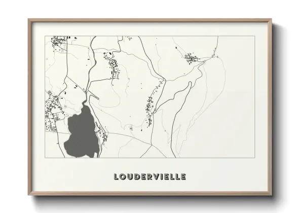 Une affiche de carte sur Loudervielle