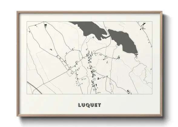 Une affiche de carte sur Luquet