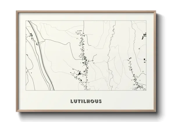 Une affiche de carte sur Lutilhous