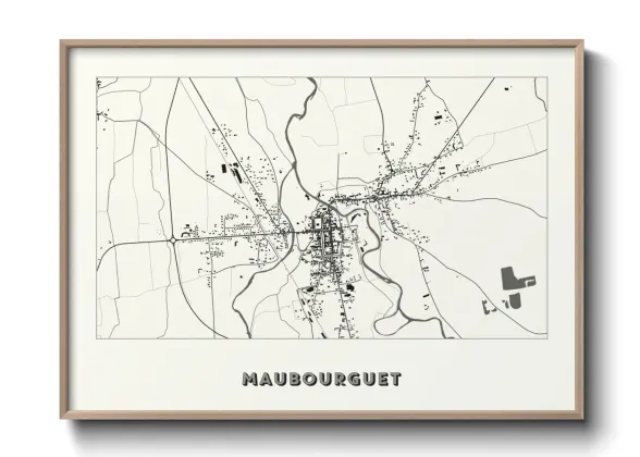 Une affiche de carte sur Maubourguet