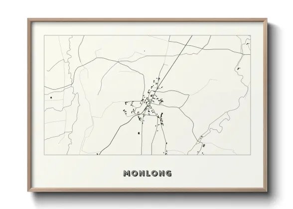 Une affiche de carte sur Monlong