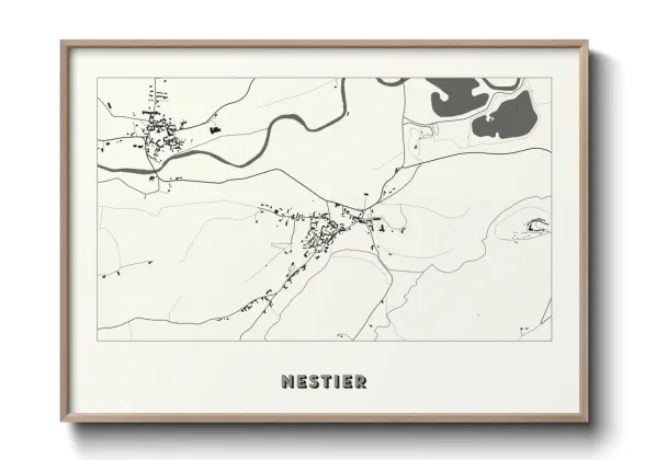 Une affiche de carte sur Nestier