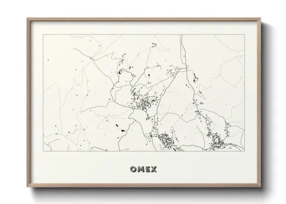 Une affiche de carte sur Omex