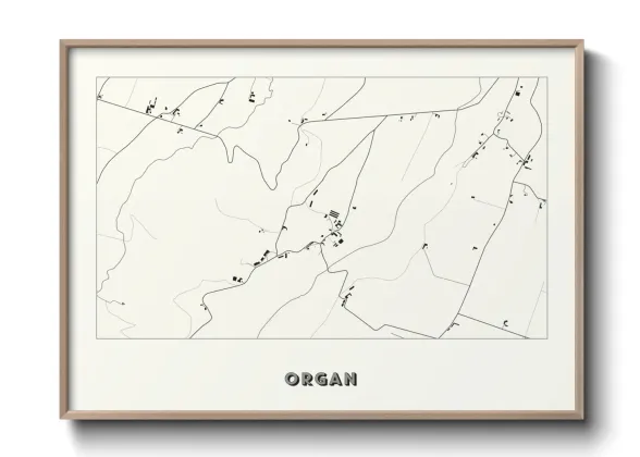 Une affiche de carte sur Organ