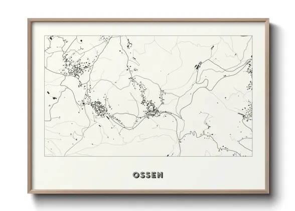 Une affiche de carte sur Ossen