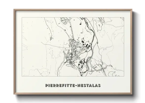 Une affiche de carte sur Pierrefitte-Nestalas