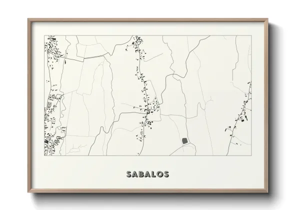 Une affiche de carte sur Sabalos