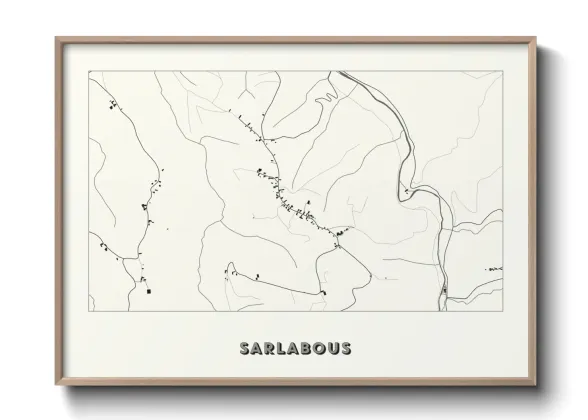 Une affiche de carte sur Sarlabous