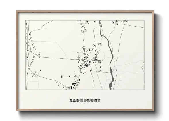 Une affiche de carte sur Sarniguet