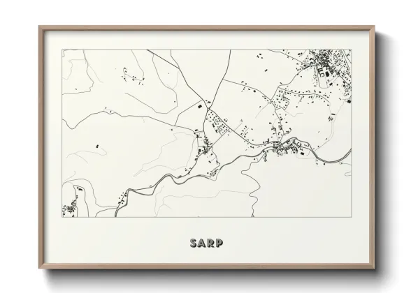 Une affiche de carte sur Sarp