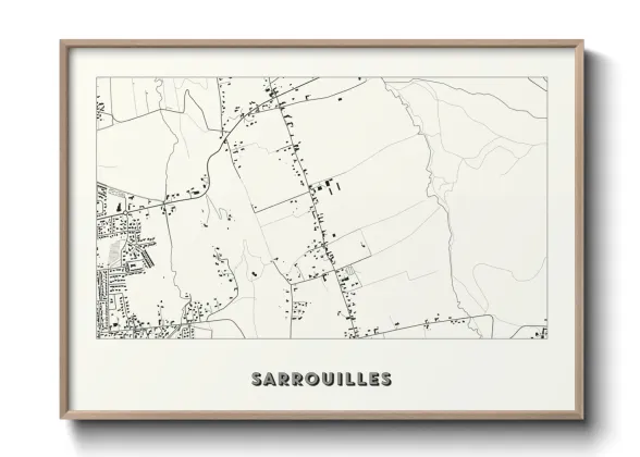 Une affiche de carte sur Sarrouilles