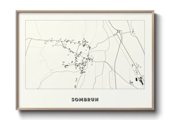 Une affiche de carte sur Sombrun