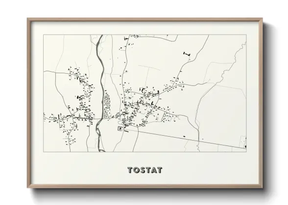 Une affiche de carte sur Tostat
